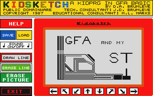 Kidsketch atari screenshot